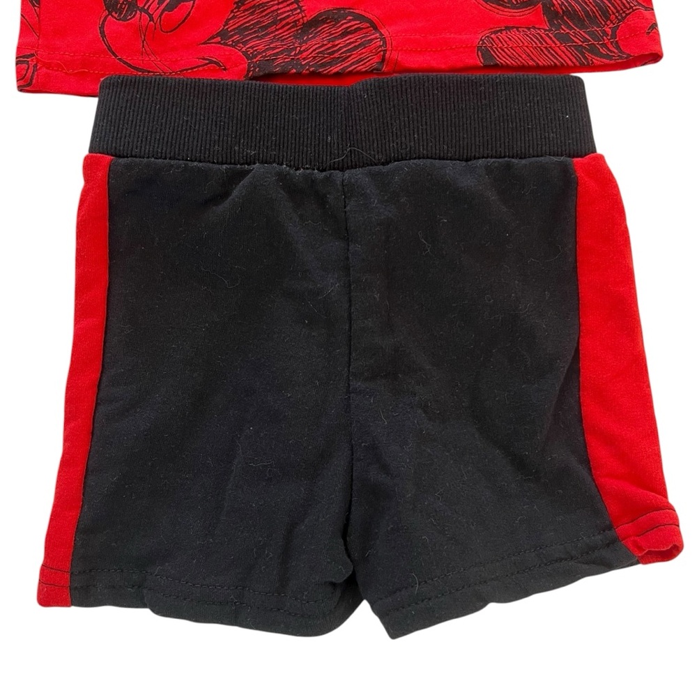 Red Mickey Mouse Disney Junior Two Piece Toddler Outfit 12M - Picture 7 of 7